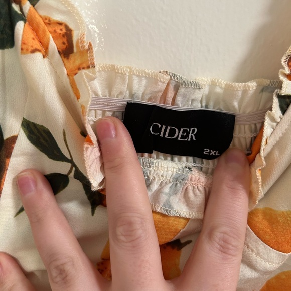 LEMON PRINT RUFFLE HEM TIE SHOULDER MINI DRESS - Picture 10 of 14